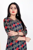 Cotton A-Line Kurti with Pant 