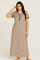 Sarina Printed Nightdress for Women 