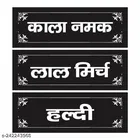 Kitchen Spices Hindi Names Labels for Containers 