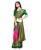 Women's Printed Saree with Blouse Piece 