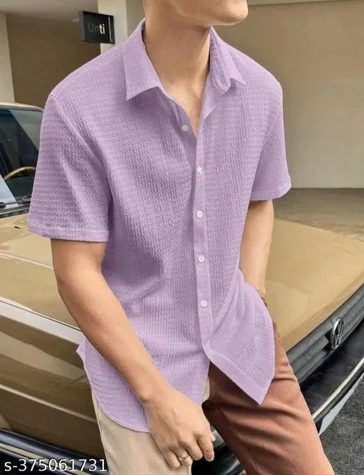Shirts for Men (Pink, XL)