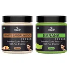 Natural White Sandalwood & Banana Powder for Skin & Hair 