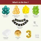 Jungle Theme 3rd Birthday Balloon Decoration Kit , Multicolor, Pack Of 63