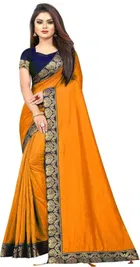 Saree with Unstitched Blouse for Women 