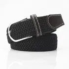 Braided Belt with Tang Closure for Men, Black