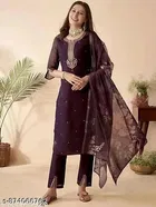 Chanderi Cotton Kurta Set for Women 