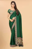 New Fancy Vichitra Festive Sarees 