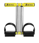 Stainless Steel Tummy Trimmers With resistance bands for Home Workout, Yellow & Green