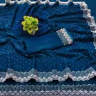 Georgette Embellished Saree for Women 