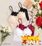 Net Solid Bras for Women, Assorted, Pack of 4 