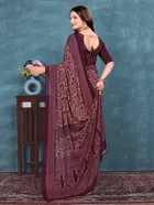 Georgette Printed Saree for Women 