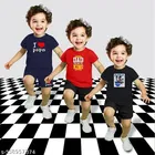 Cotton Blend Printed Clothing Set for Boys, Multicolour, Pack Of 3 