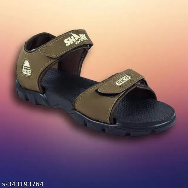 Sandals for Men (Brown & Black, 10)