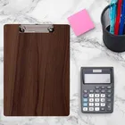 Lotus Paper Clipboard Writing Pad, Exam Board for Kids/Students, Wood Exam Pad with Metal Clips