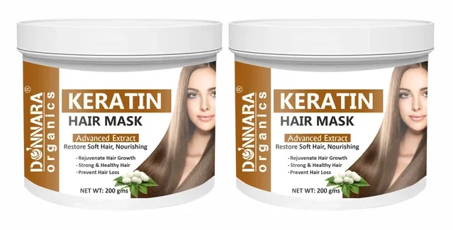 Donnara Organics Keratin Hair Mask (200 g, Pack of 2)