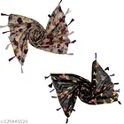 Poly Chiffon Scarves for Women, Multicolor, Pack of 2