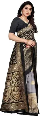 SVB प्रिंटेड साड़ी फॉर वीमेन 