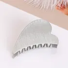 Women's Metallic Textured Finish Hair Claw Clip Set 