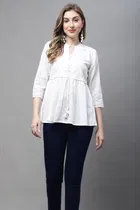 Cotton Embroidered Top for Women 