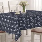 PVC Printed Table Cover (Grey, 54x78 Inches)
