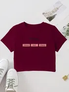 Printed Crop T-shirt for Women 