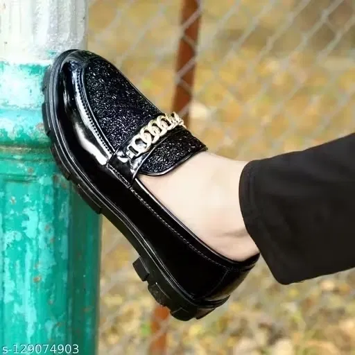 Loafers for Men (Black, 8)