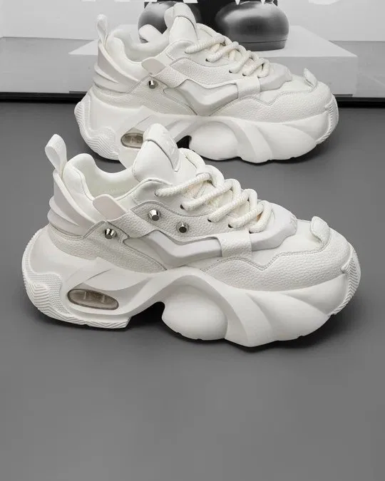 Casual Shoes for Men (White, 7)
