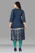 Chanderi Silk Printed Kurti for Women 