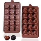 Silicone Chocolate Moulds,Dark Brown , Pack Of 2