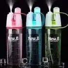 के कुडोस न्यू प्लास्टिक वाटर स्प्रे सिप्पर बोतल फॉर Gym स्पोर्ट्स एंड आउटडोर साइकिलिंग