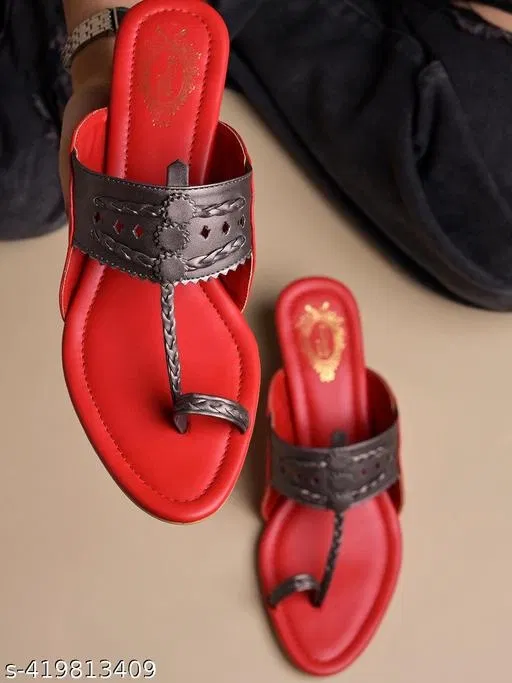 Shoetopia Red Open Toe Heel Sandals (IND-6)