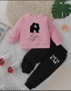 Hosiery Printed Clothing Set for Kids 