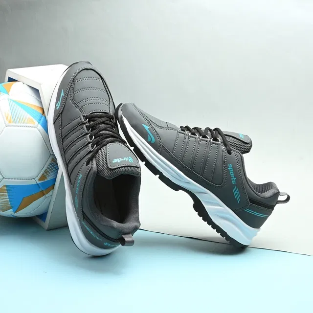 Sports Shoes for Men (Dark Grey, 6)