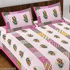 Cotton Double Bedsheet with 2 Pillow Cover 