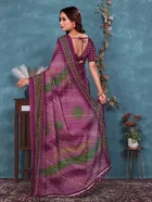 Georgette Printed Saree for Women 