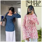 Cotton Blend Kurti for Women, Pack of 2 