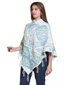 Woolen Self-Design Ponchos for Women 