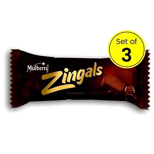 मलबेरी ज़िंगल्स चॉकलेट वेज केक 3X55 g (पैक ऑफ 3)