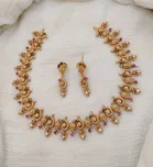 Zircon Gold-plated Necklace Set for Women 