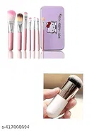 Combo of 7 Pcs Hello Kitty Makeup Brushes & Blush Brush (Multicolor, Set of 2)