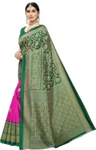 Mysore Silk Printed Saree for Women 
