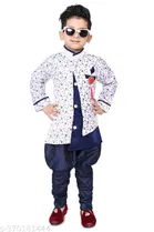 Cotton Blend Sherwani for Boys 