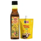 Nutra Drop Cold Pressed Mustard Oil 500 ml (Bottle) + Nom Ninja Ginger Garlic Paste 200 g