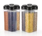 4 Section Kitchen Storage Container Set for Dal/Food/Pasta/Grocery/Namkeen- 2500ml, Pack of 2