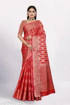 Organza Zari Woven Saree for Women 