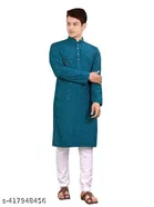 Embroidered Kurta Set for Men 