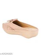 Solid Synthetic Loafers for Girls 