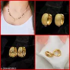 Alloy Mangalsutra with 3 Pair Earrings for Women 