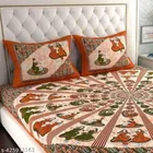 Cotton Queen Bedsheet with 2 Pillow Cover 