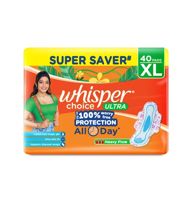 विस्पर चॉइस अल्ट्रा XL विंग्स पैड्स (40 पैड्स)